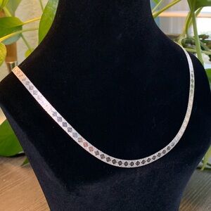 Sterling Silver IBB Reversible Chain Necklace, 24”